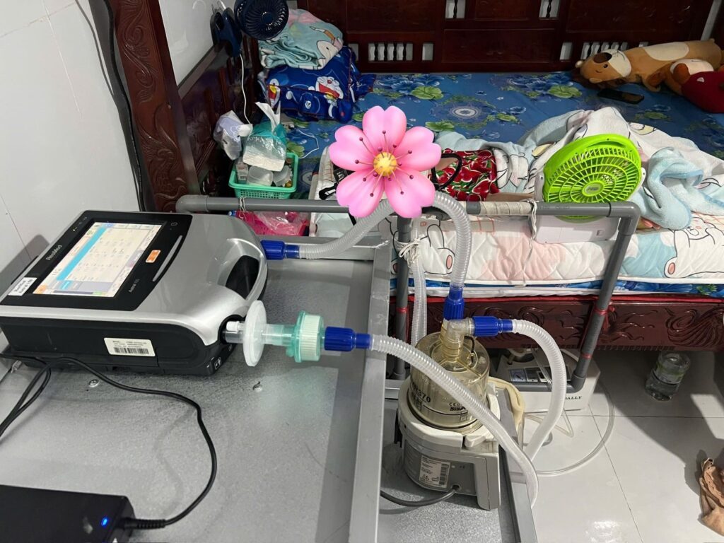 Lắp đặt máy thở tại nhà