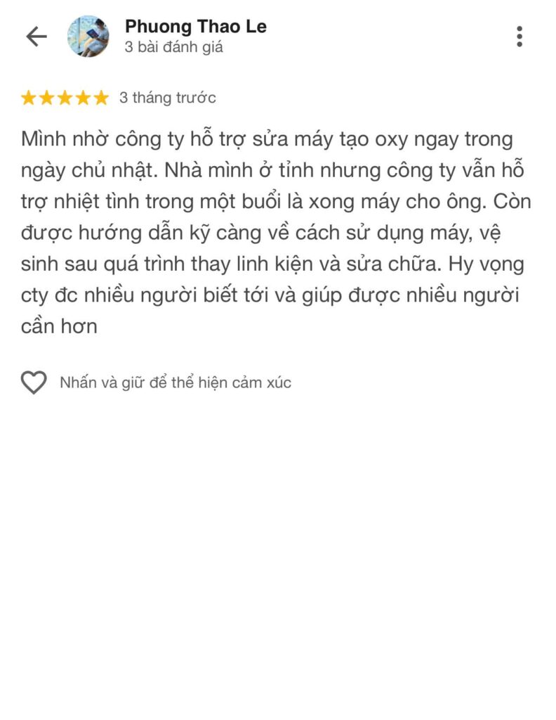 sửa máy tạo oxy
