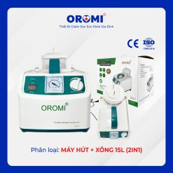 Máy Hút Dịch + Xông Khí Dung OROMI 1 Bình 15L