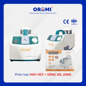 Máy Hút Dịch + Xông khí dung OROMI 1 Bình - 20L 