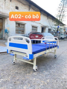 Giường bệnh 2 tay quay có bô Oromi