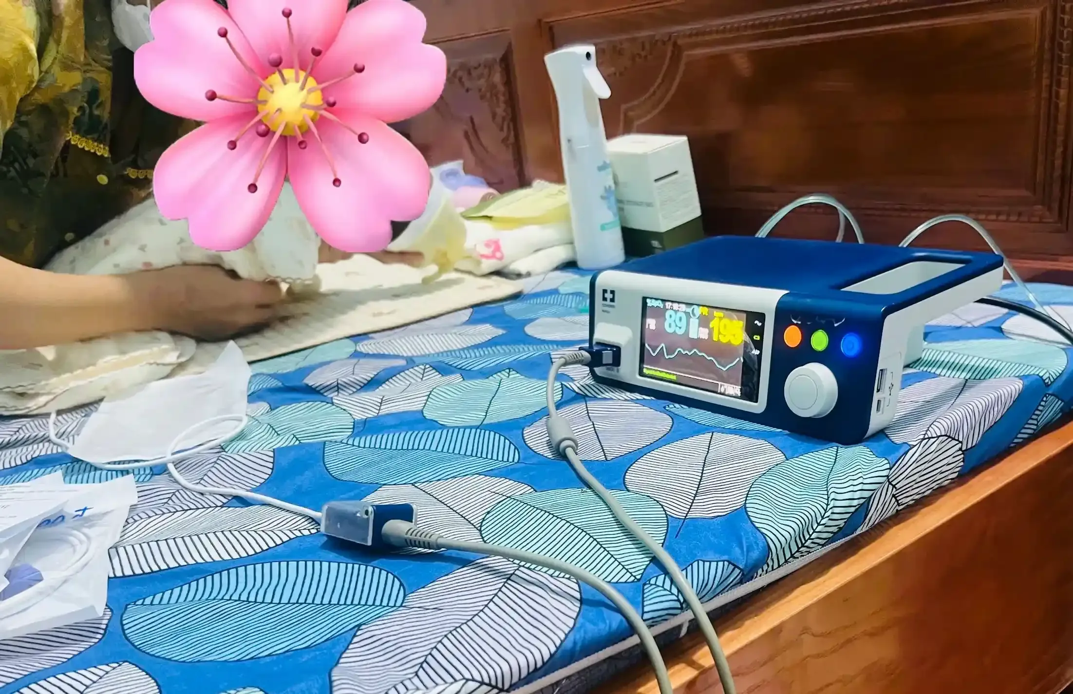 cho thuê máy spo2 cho trẻ sơ sinh