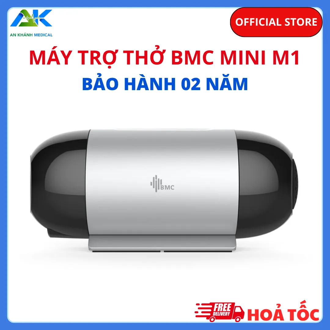Máy trợ thở BMC M1 Mini Auto CPAP - Bảo hành 2 năm Máy trợ thở BMC M1 Mini Auto CPAP