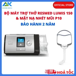 máy trợ thở Resmed Lumis 150 kèm mặt nạ nhét mũi P10