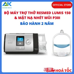 máy trợ thở Resmed Lumis 150 kèm mặt nạ nhét mũi P30i