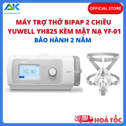 Máy Trợ Thở Yuwell YH825 Kèm Mặt Nạ Mũi Miệng YF-01