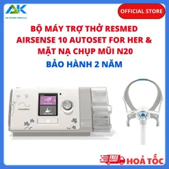 máy trợ thở ResMed Airsense 10 Autoset For Her kèm mặt nạ chụp mũi N20