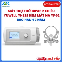 Máy Trợ Thở Yuwell YH825 Kèm Mặt Nạ Mũi Miệng YF-02