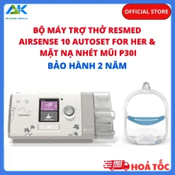 Bộ máy trợ thở ResMed Airsense 10 Autoset For Her kèm mặt nạ nhét mũi P30i