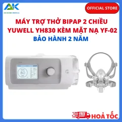 Máy Trợ Thở Yuwell YH830 Kèm Mặt Nạ Mũi Miệng YF-02