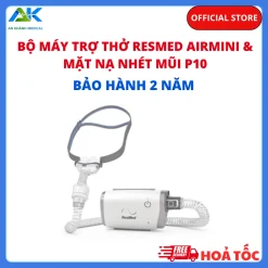 Bộ máy trợ thở ResMed Airmini kèm mặt nạ nhét mũi P10