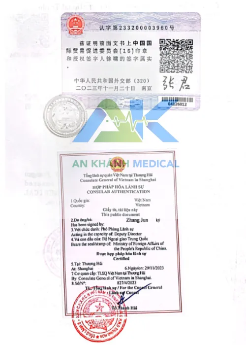 Chung nhan xuat khau CFS trang 1