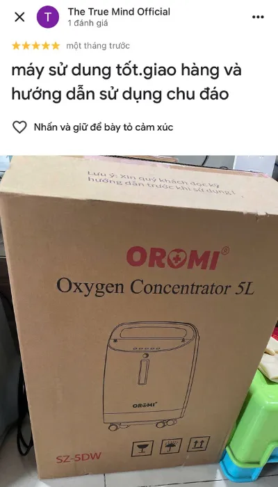 Danh gia khach hang ve may tao oxy Oromi 10