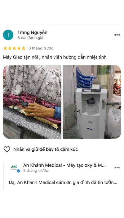 Danh gia khach hang ve may tao oxy Oromi 3