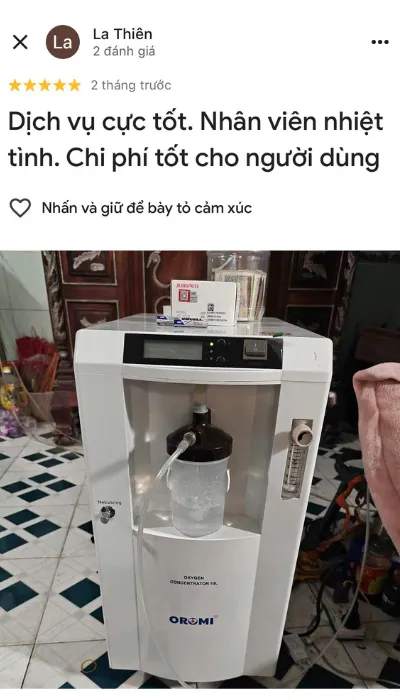 Danh gia khach hang ve may tao oxy Oromi 5