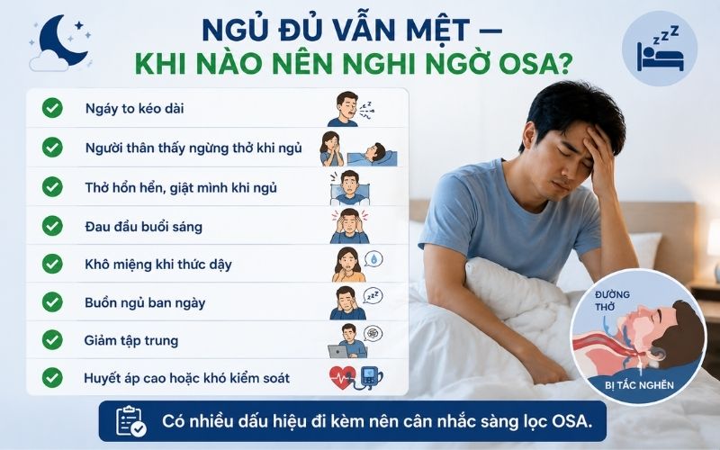 Ngu du van met co phai dau hieu ngung tho khi ngu khong