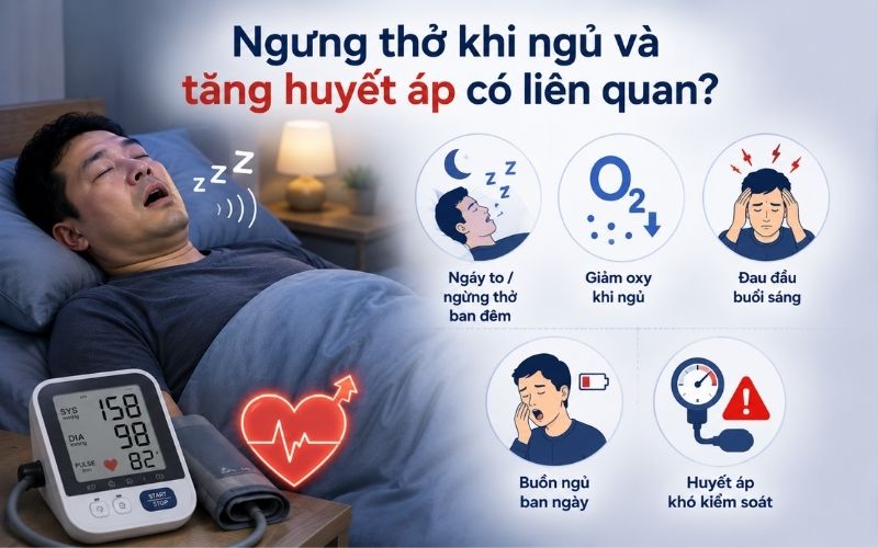 Ngung tho khi ngu la gi va tang huyet ap la gi