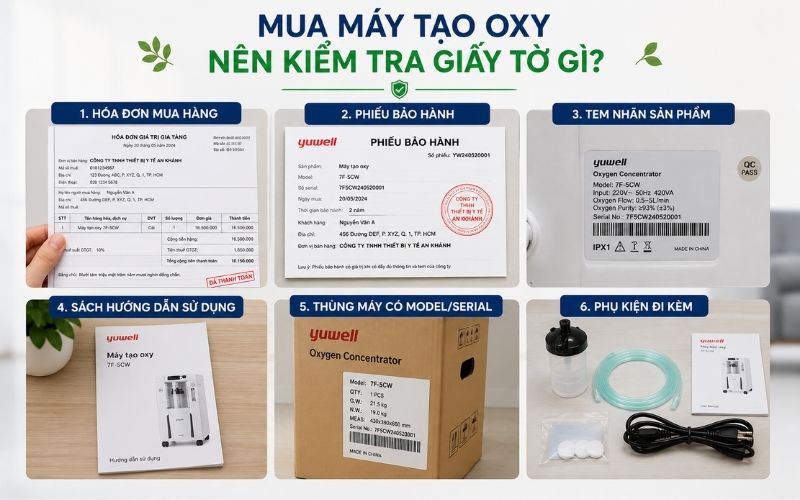Nhung giay to nen hoi khi mua may tao oxy chinh ngach