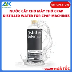 Nước Cất Cho Máy Thở CPAP-BiPAP (Distilled Water 500ml)