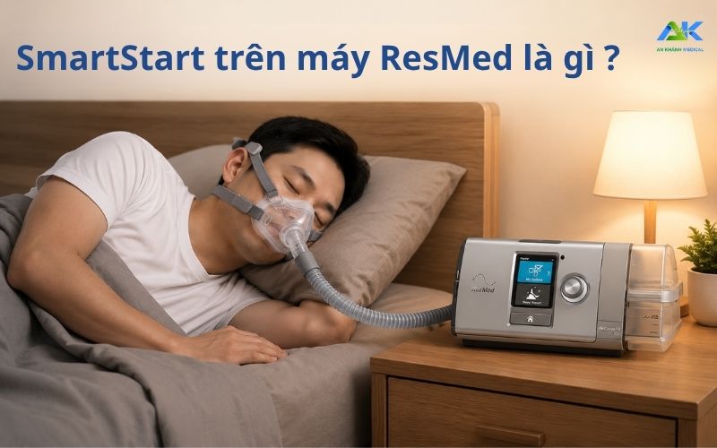 SmartStart trên máy ResMed là gì? Có nên bật không? SmartStart tren may ResMed la gi