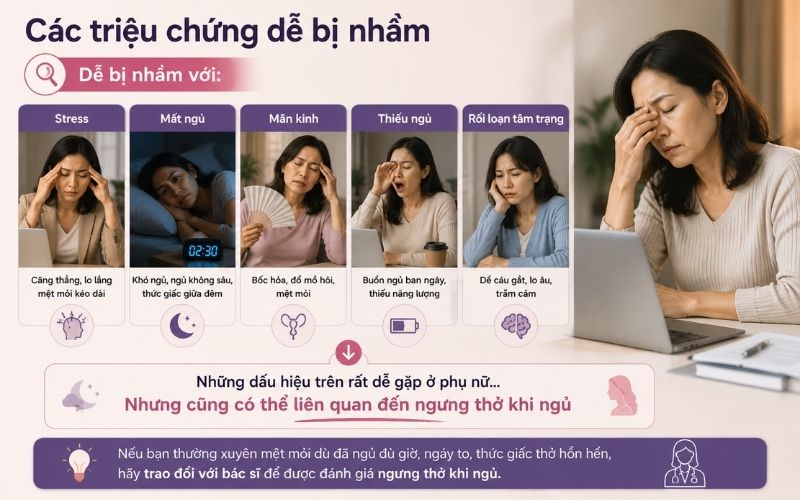 Vi giai doan man kinh co nhieu trieu chung chong lap