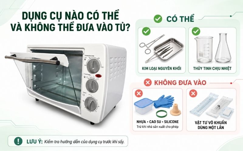 Dung cu nao co the va khong the dua vao tu