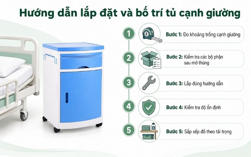 Huong dan lap dat va bo tri tu canh giuong