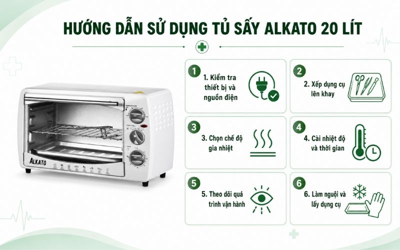 Huong dan su dung tu say Alkato 20 Lit