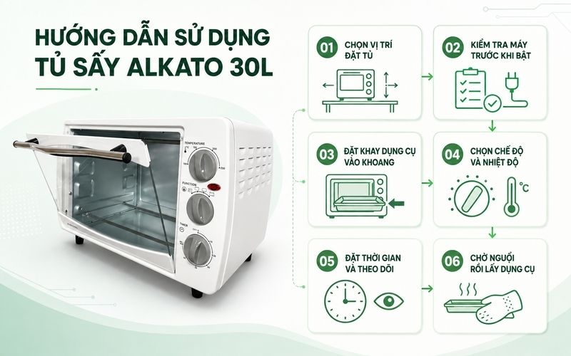 Huong dan su dung tu say Alkato 30L