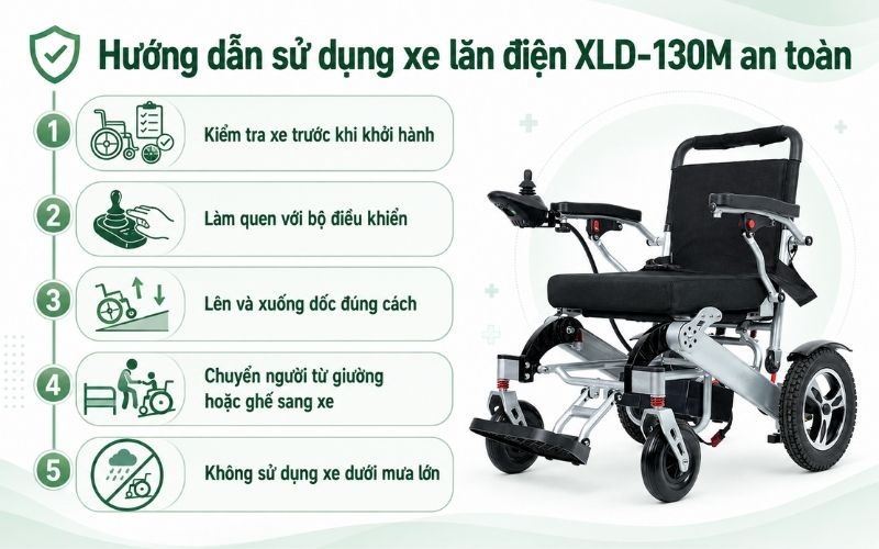 Huong dan su dung xe lan dien XLD 130M an toan