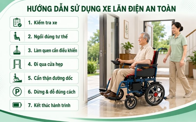 Huong dan su dung xe lan dien XLD 131 an toan