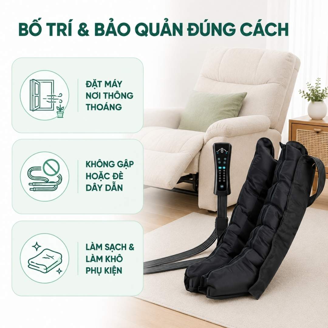 Tinh nang noi bat cua may nen ep tri lieu gian tinh mach ORM 3003C 2