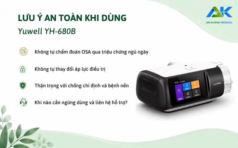 luu y an toan khi dung yuwell YH 680B