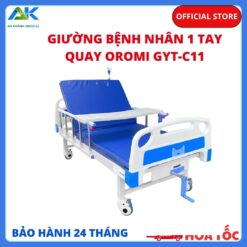 Giường Bệnh Nhân 1 Tay Quay OROMI GYT-C11, BH 2 Năm