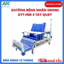 Giường Bệnh Nhân OROMI GYT-H06 4 Tay Quay, BH 12 Tháng