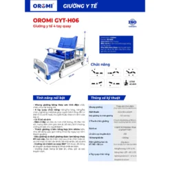 Giuong Benh Nhan OROMI GYT H06 4 Tay Quay