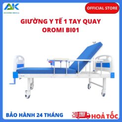 Alternative view of Giường Y Tế 1 Tay Quay OROMI BI01 Tải 250kg, BH 2 Năm