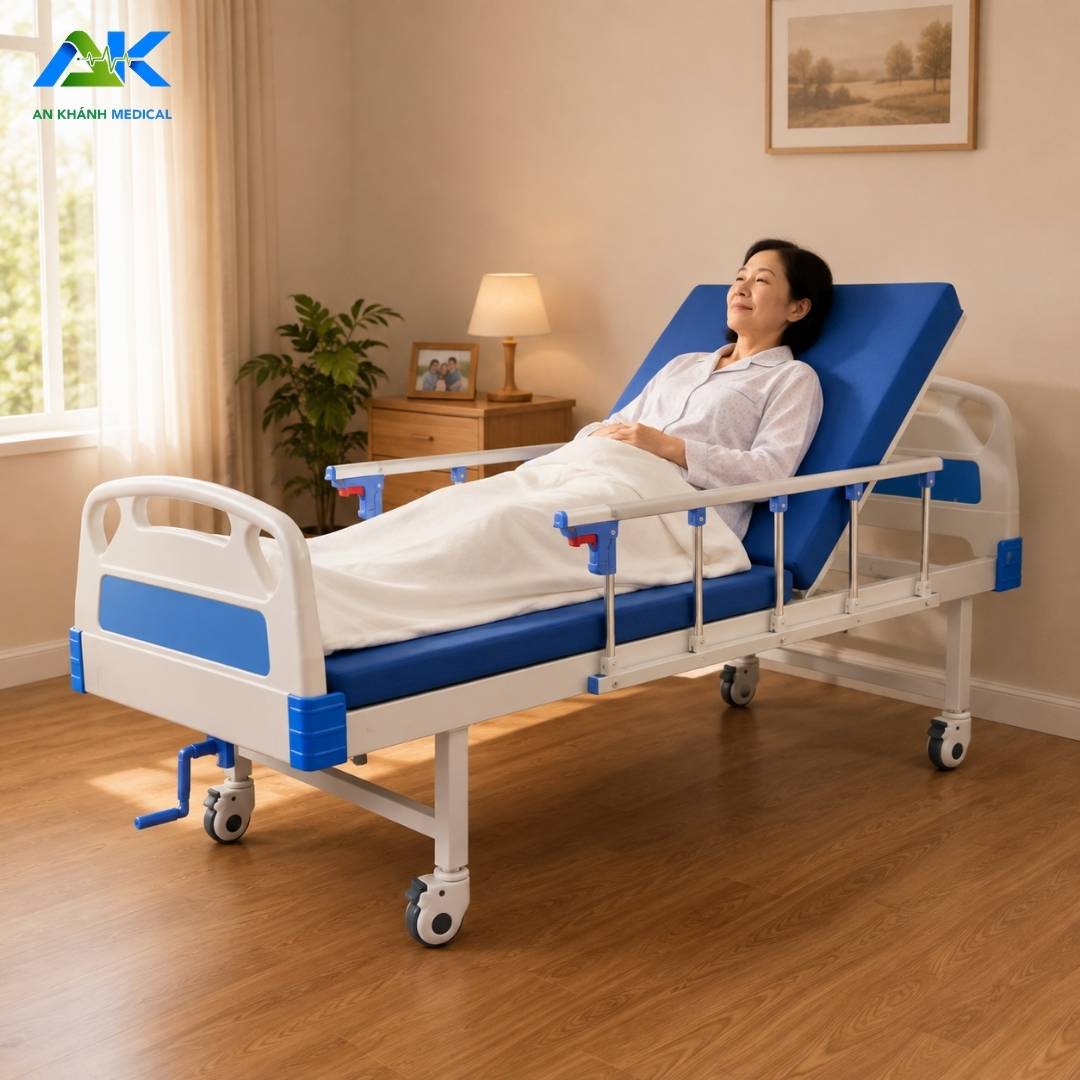 Giường Y Tế 1 Tay Quay OROMI BI01 Tải 250kg, BH 2 Năm Giường Y Tế 1 Tay Quay OROMI BI01 Tải 250kg, BH 2 Năm - Ảnh 8