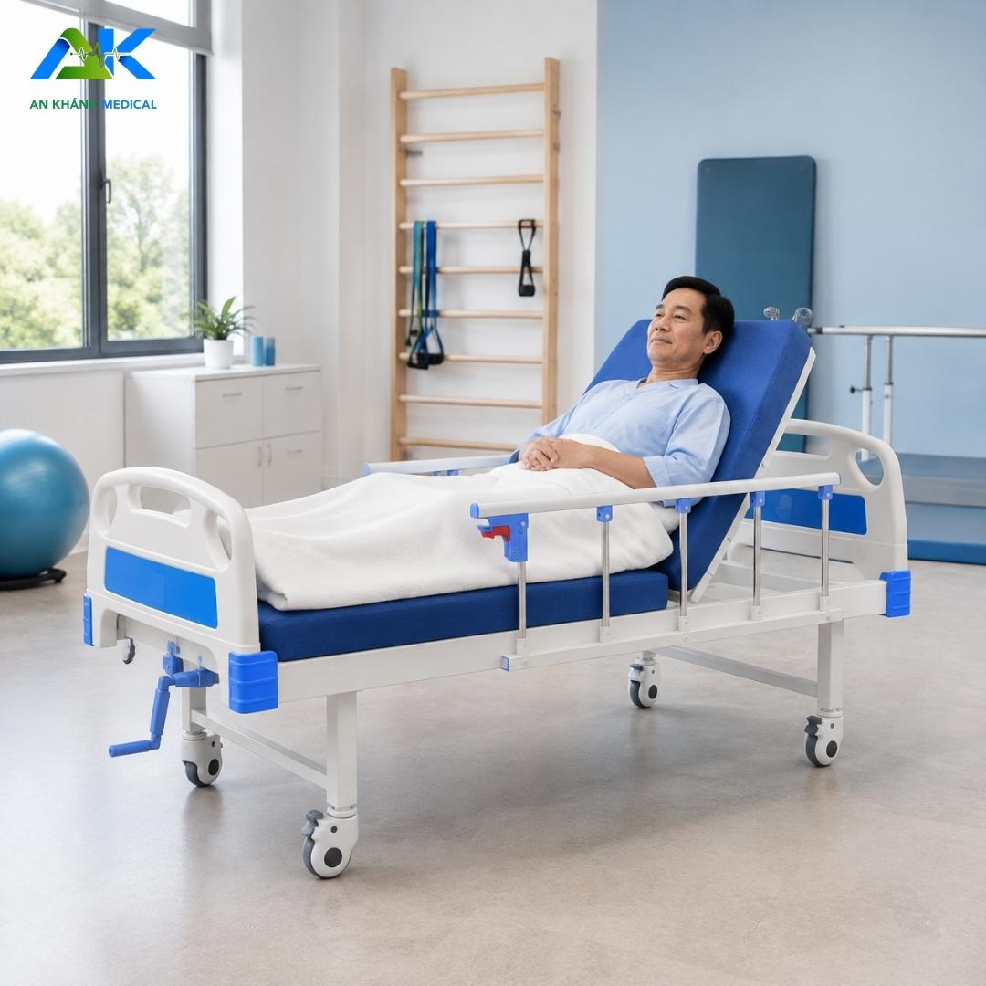 Giường Y Tế 1 Tay Quay OROMI BI01 Tải 250kg, BH 2 Năm Giường Y Tế 1 Tay Quay OROMI BI01 Tải 250kg, BH 2 Năm - Ảnh 9