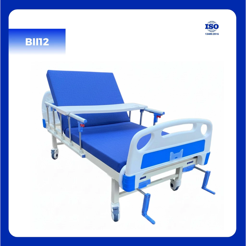 Giường Y Tế 2 Tay Quay OROMI BII12 Tải 250kg, BH 2 Năm Giường Y Tế 2 Tay Quay OROMI BII12 Tải 250kg, BH 2 Năm - Ảnh 2