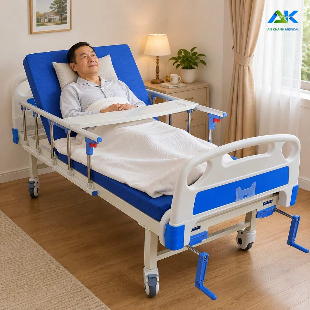 Giường Y Tế 2 Tay Quay OROMI BII12 Tải 250kg, BH 2 Năm Giường Y Tế 2 Tay Quay OROMI BII12 Tải 250kg, BH 2 Năm - Ảnh 3