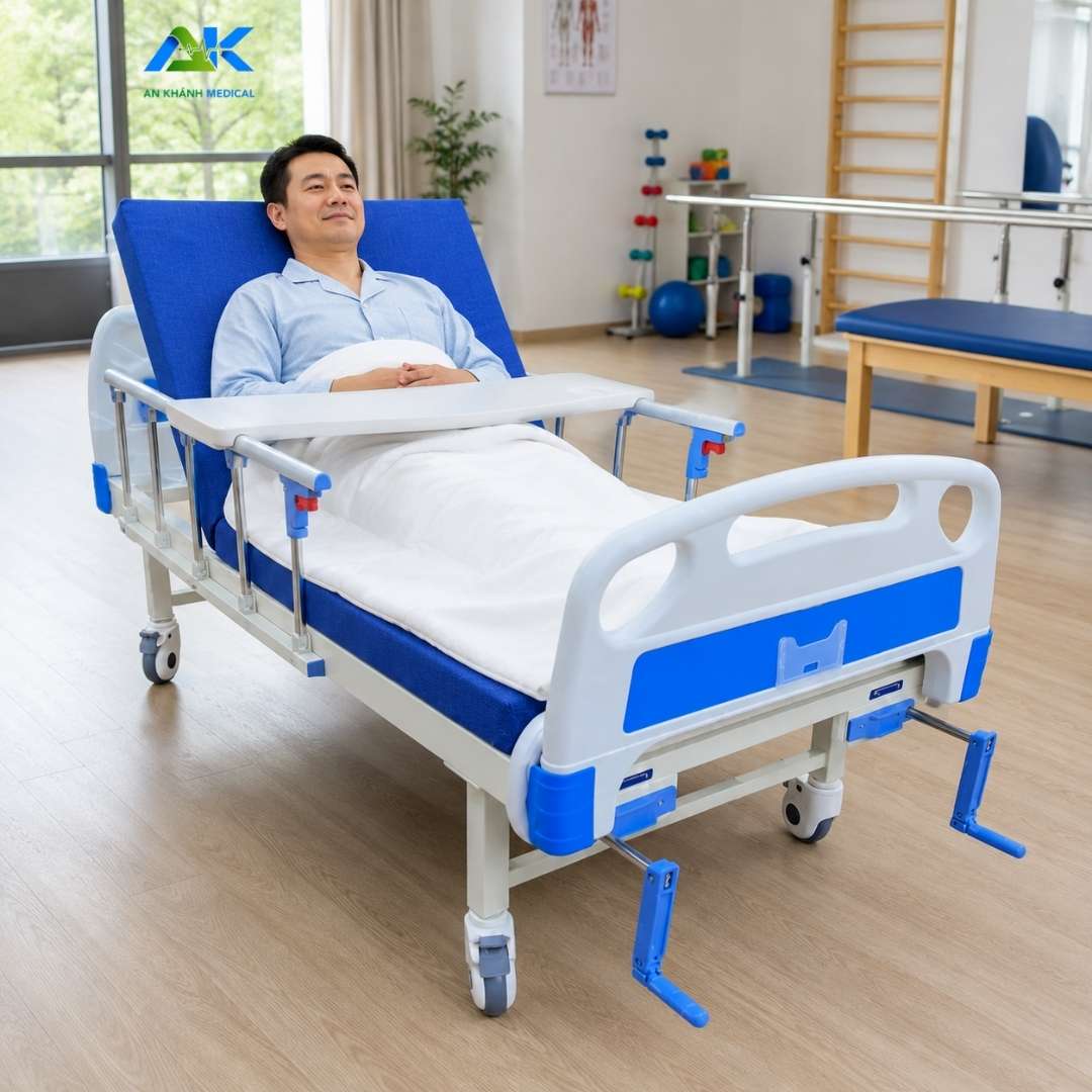 Giường Y Tế 2 Tay Quay OROMI BII12 Tải 250kg, BH 2 Năm Giường Y Tế 2 Tay Quay OROMI BII12 Tải 250kg, BH 2 Năm - Ảnh 4