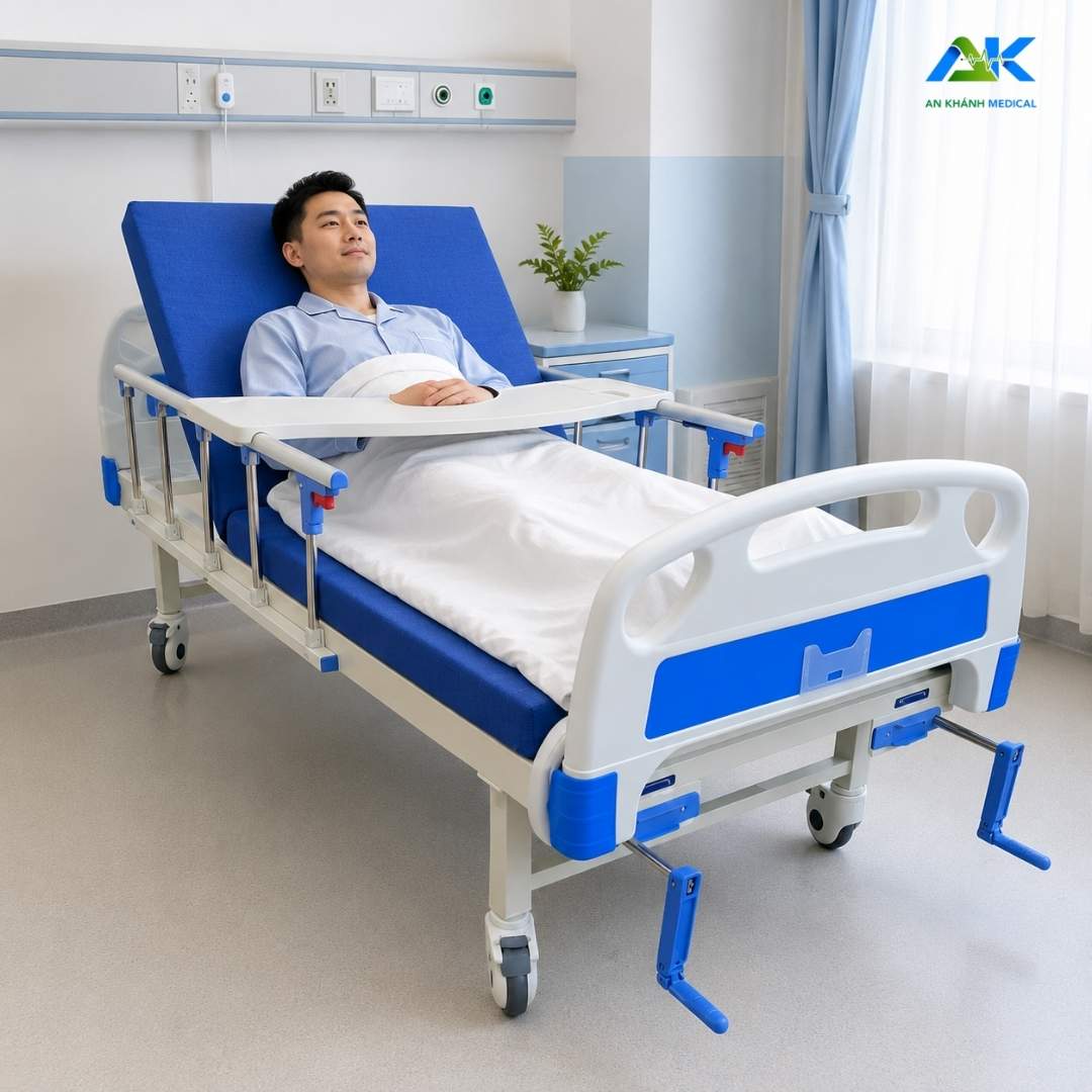 Giường Y Tế 2 Tay Quay OROMI BII12 Tải 250kg, BH 2 Năm Giường Y Tế 2 Tay Quay OROMI BII12 Tải 250kg, BH 2 Năm - Ảnh 5