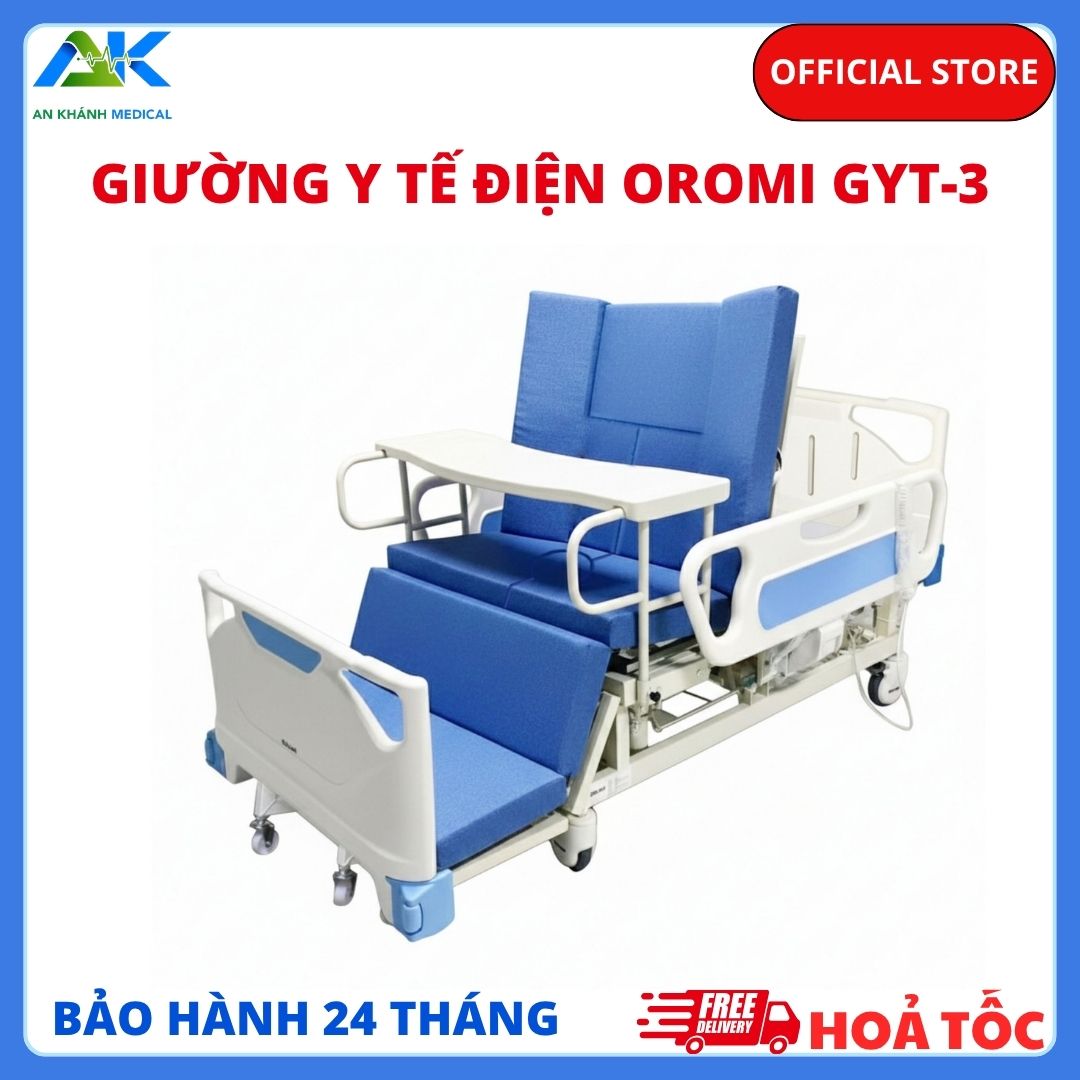 Giường Y Tế Điện OROMI GYT-3, Bảo Hành 2 Năm