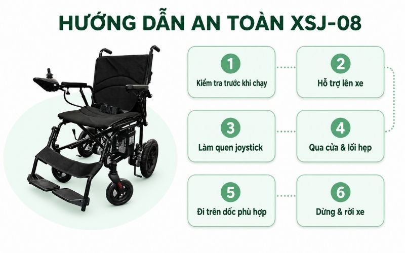 Huong dan su dung xe lan dien XSJ 08 an toan