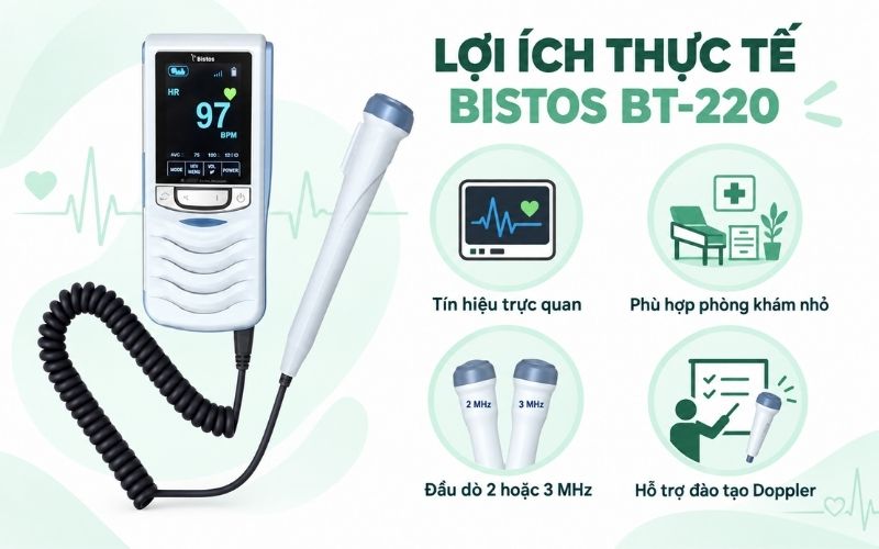 Loi ich thuc te cua may nghe tim thai Bistos BT 220