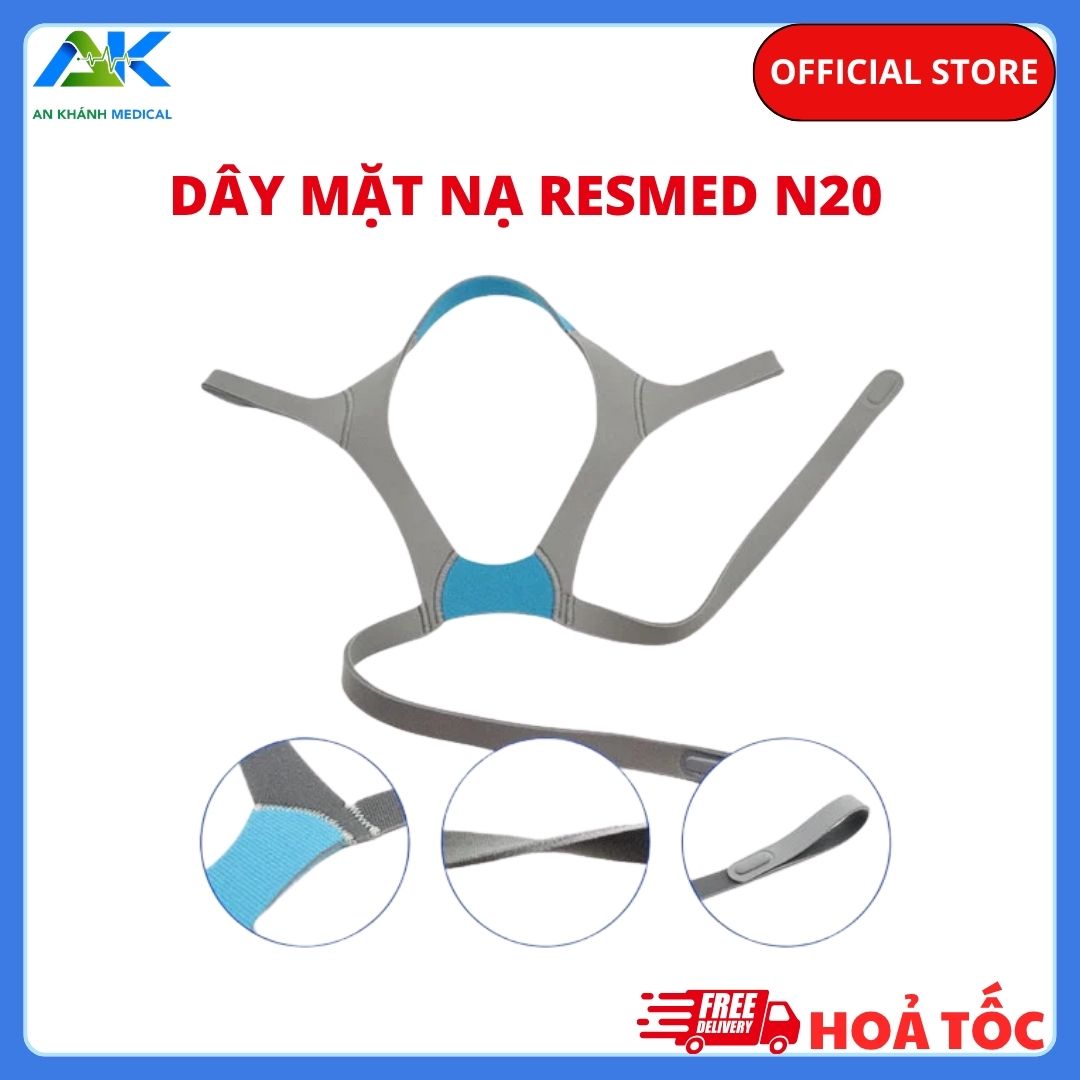 Dây Mặt Nạ ResMed N20 Thay Thế – Ôm Đầu, Dễ Điều Chỉnh