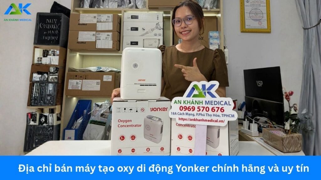 Địa chỉ bán máy tạo oxy di động Yonker chính hãng và uy tín Địa chỉ bán máy tạo oxy di động Yonker