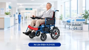 3 mẫu xe lăn điện cho người khuyết tật và 3 tiêu chí Xe lăn điện gấp gọn an toàn XLD-131